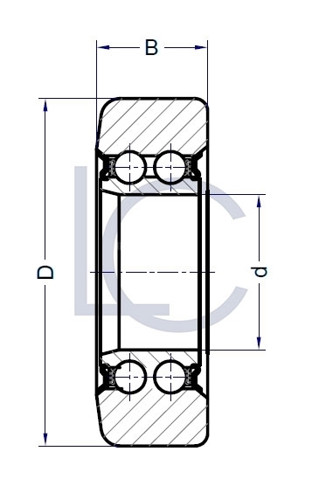 Skizze_Stützrolle_LIN0140_LC-Wälzlager