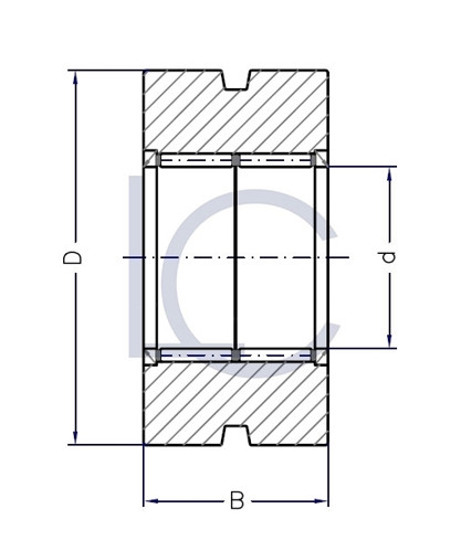 Skizze_Kettenrolle_LIN0600-LC-Wälzlager