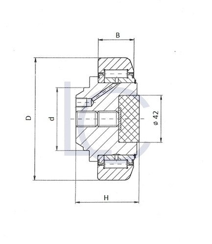 Skizze_Kombirolle_MR0967/F_LC-Wälzlager