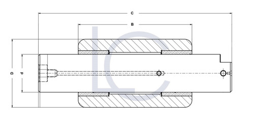 Bild von Gabellager unten SVE0500 50x86,5x120/227 mm