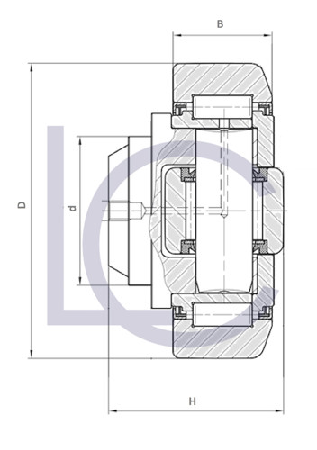 Bild von Hubmastrolle ELE0030 40x77,7x48 mm