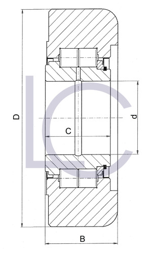 Bild von Hubmastrolle CLA1847 55x163,5x53 mm