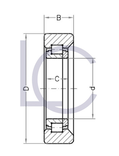 Bild von Stützrolle PGS0030 45x80,5x23 mm