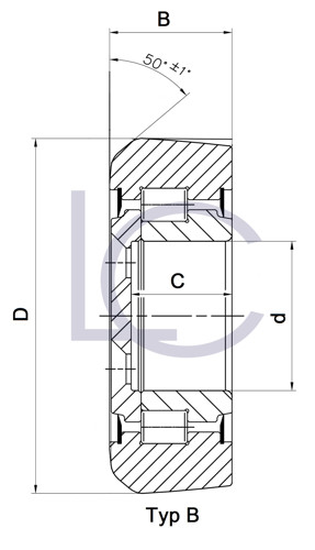Bild von Hubmastrolle DAN0310 45x107x37 mm