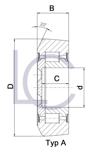 Bild von Hubmastrolle DAN0300 45x107x37 mm
