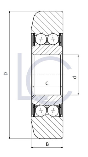 Bild von Hubmastrolle MAN0130 40x126,9x31,5/30 mm