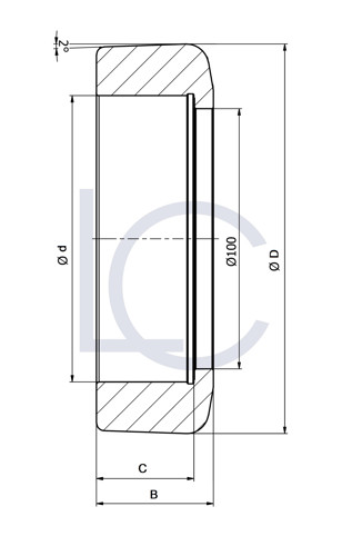 Bild von Hubmastrollengehäuse KAL0950 110x149,7x45 mm