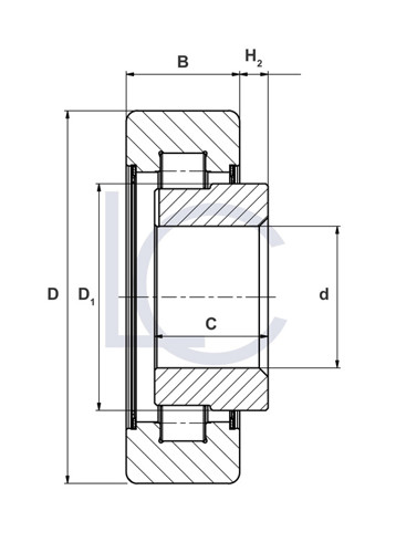 Bild von Stützrolle CLA0210 31,75x82,5x31,8 mm