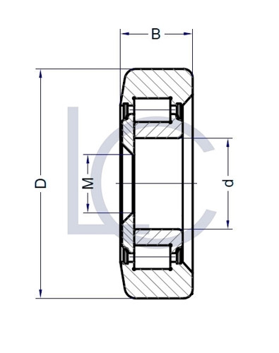 Skizze_Stützrolle_LIN_X0010_LC-Wälzlager