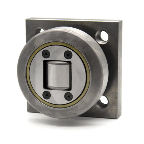 Kombirolle MR0007PMR07-Q D=107.7 mm verschweißt mit Platte 120x120x20 mm