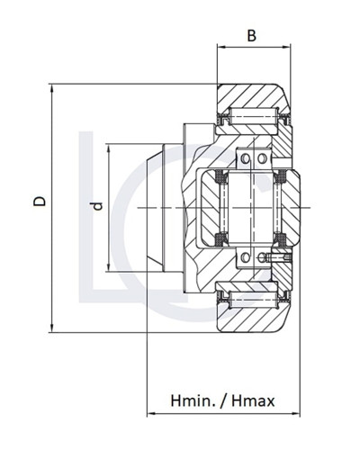 Kombirolle KRES84  45x88.4x57/59 mm