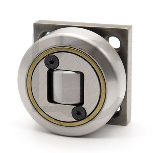 Kombirolle MR0002PMR02-Q D=70.1 mm, verschweißt mit Platte 80x80x15 mm