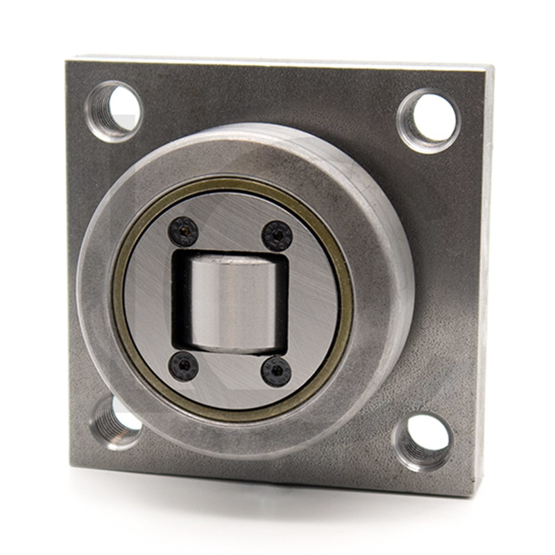 Kombirolle MR0005.M1PMR05-Q D= 88.9 mm verschweißt mit Platte 120x120x20 mm