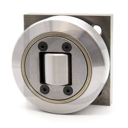 Kombirolle MR0009PMR07-Q D=123 mm verschweißt mit Platte 120x120x20 mm