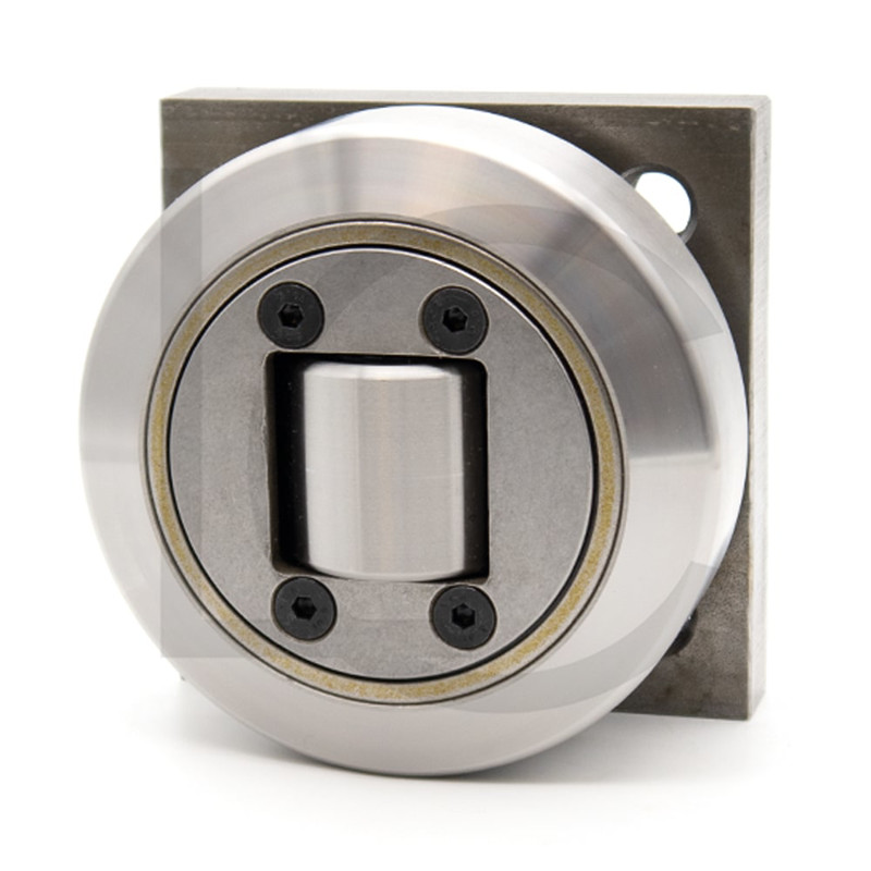 Kombirolle MR0009PMR07-Q D=123 mm verschweißt mit Platte 120x120x20 mm