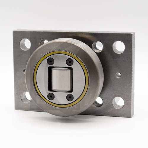 Kombirolle MR0005PMR05 D= 88.4 mm verschweißt mit Platte 160x100x20 mm