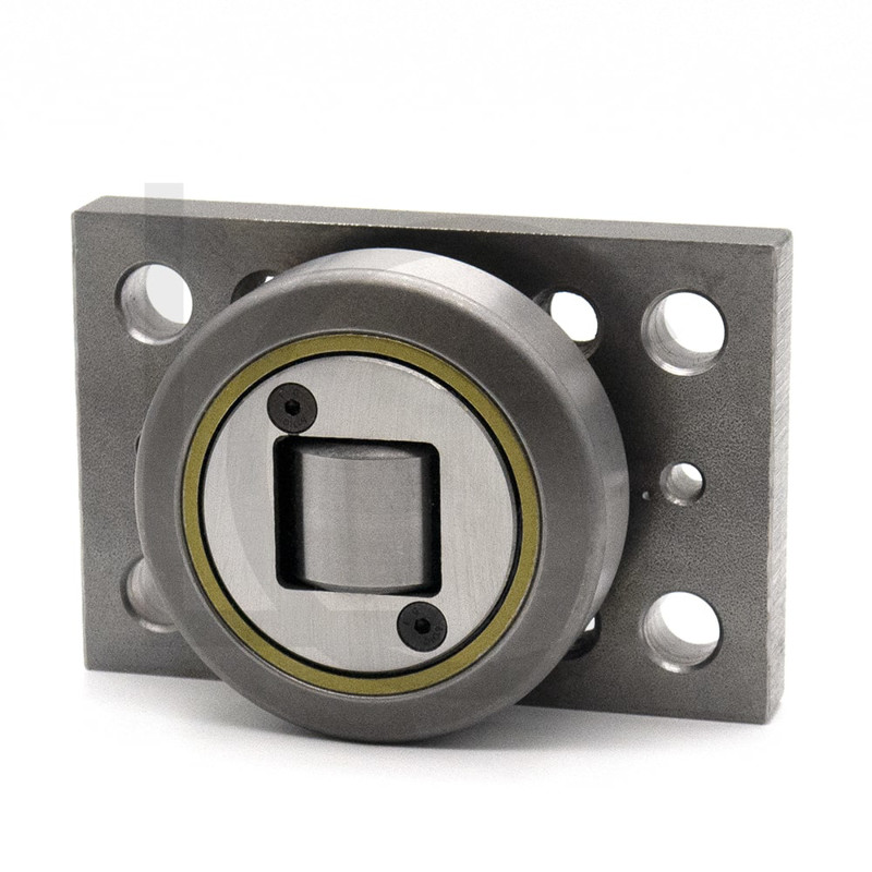 Kombirolle MR0003PMR03 D=70.1 mm, verschweißt mit Platte 120x80x15 mm