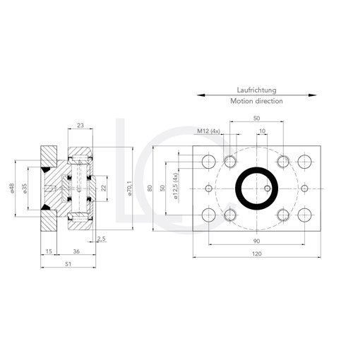 Skizze Kombirolle mit Platte MR0002PMR02