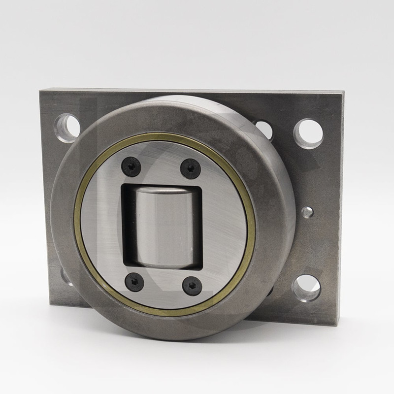 Kombirolle MR0010PMR10 D=149 mm verschweißt mit Platte 200x150x20 mm