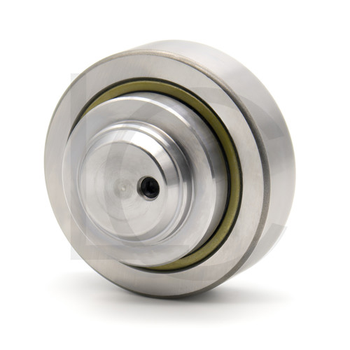 Präzisions-Kombirolle PR0001 – Rückansicht, feste Axialrolle, 30x64,8x37,5 mm